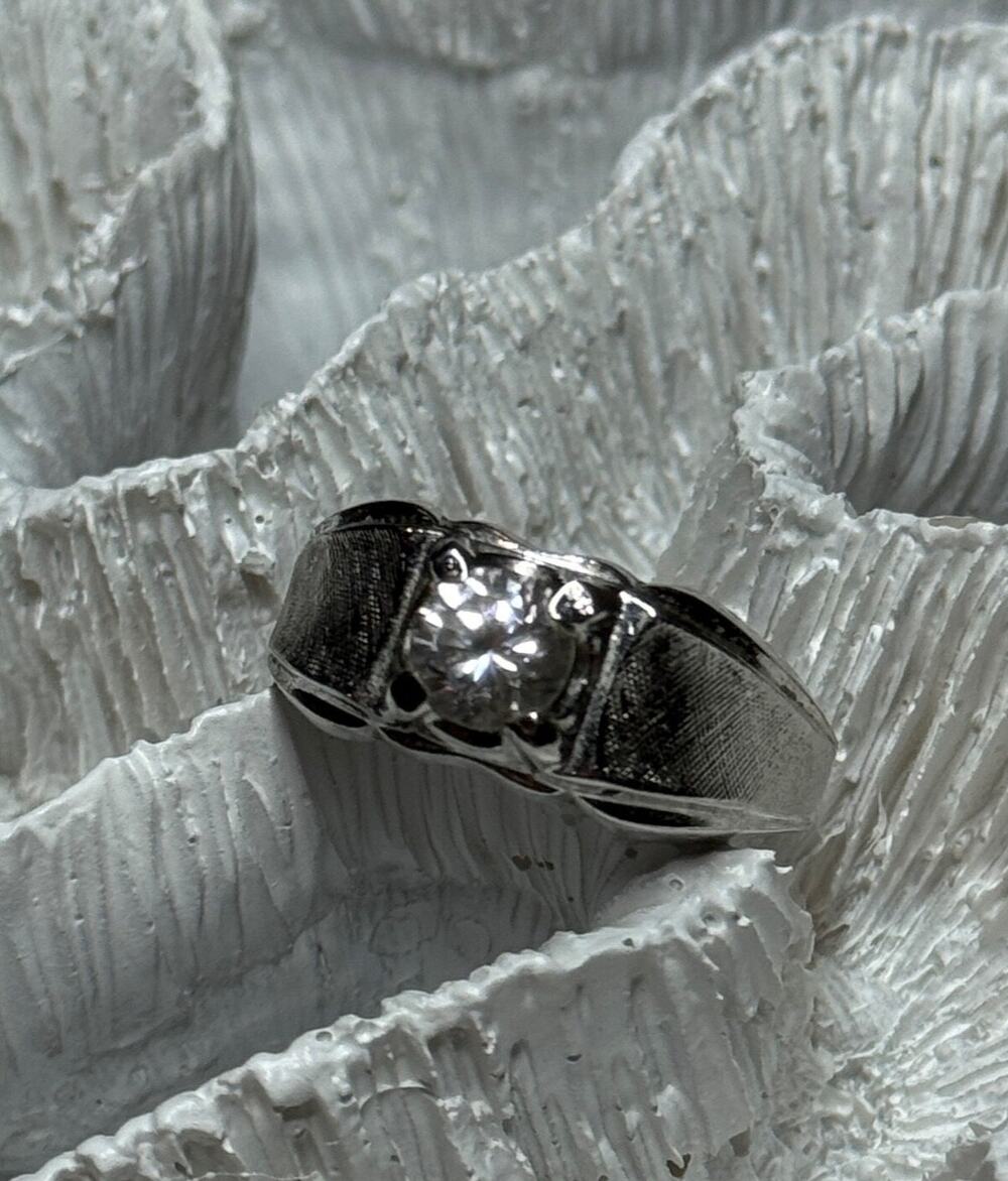 925 Sterling Silver Sapphire Men'S Ring Size 11